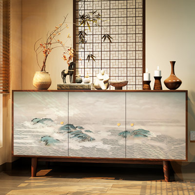 Retro and minimalist style sideboard