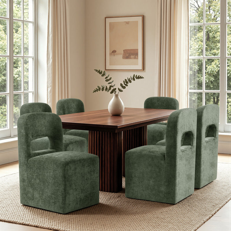 Chaises de salle à manger Clifford, 6, Vert