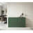 Modern Curved Sideboard - 59 Inch Wave Design Storage Cabinet With 4 Doors, For Dining Room Buffet Or Media Console - Mid-century Organic Modern-880457560-879265394
