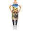 Border terrier en tablier tournesols