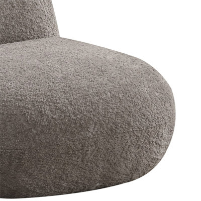 Westino 21.5"W Brown Chenille Deer-Shaped Kids Chair