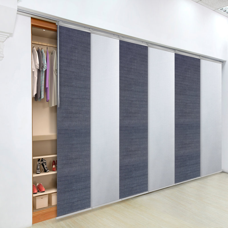 Store vertical semi-transparent blanc / gris