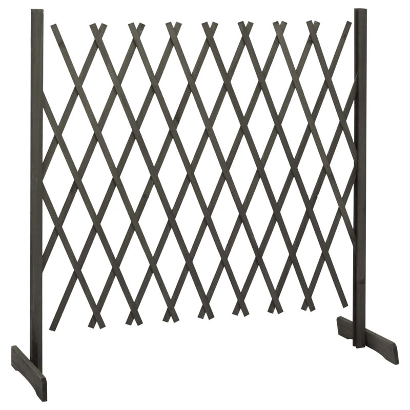 Broumov Wood Fence Panels, 100cm H x 180cm W, Grey