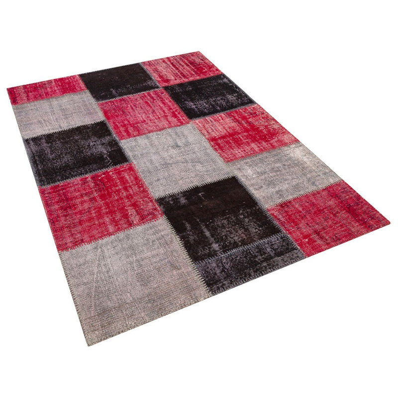 Tapis brun moderne fabriqué à la main Kushayan