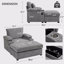 Fauteuil ergonomique surdimensionné avec repose-pieds-1447455899