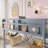 Low Twin Over Twin Bunk Bed, Floor Bunk Bed With Ladder-846819119