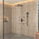 Revitalize 3-Function 12 Inch Wall Mount Rainfall Thermostatic Shower System with 6 Body Jets