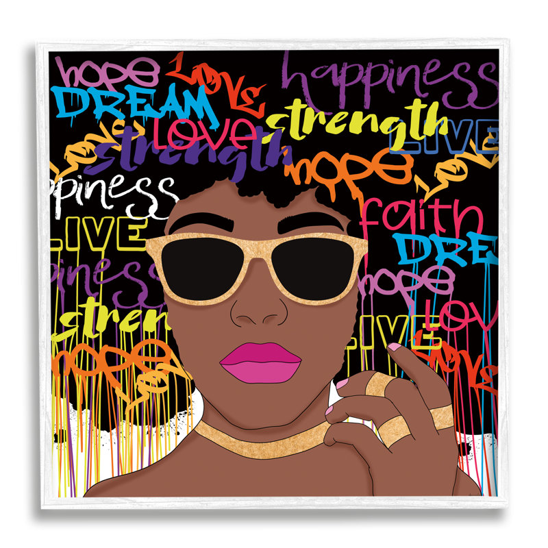 Fille d'inspiration moderne par Daniela Santiago, Giclée encadrée blanc bord de mer, H 12 po x l 12 po x P 1,5 po