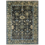 Antique Hand Knotted Wool Floral Area Rug