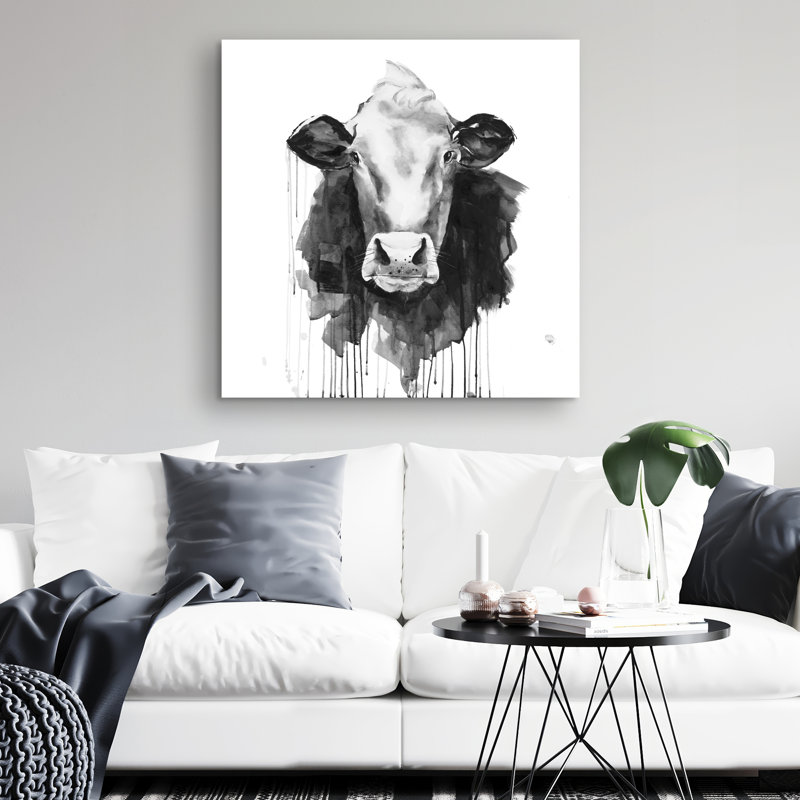 Cow - 32"x32" art on canvas