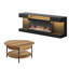 Ensemble de table de salon 2 pièces, table basse ronde à plateau relevable et foyer électrique moderne pour téléviseur de 70 po-131279696