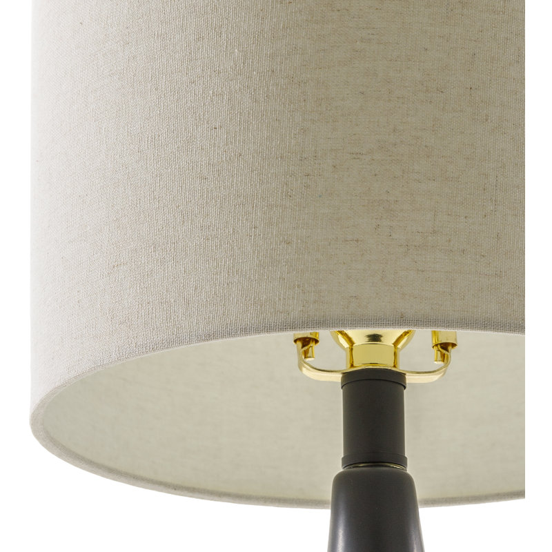 Jeselle Ceramic Table Lamp, Black