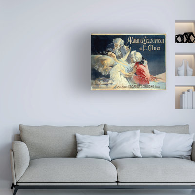 Aleardo Villa Poster For The Opera Adriana Lecouvreur 1900 Canvas Art