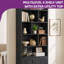 Bookcase With Open Cubbies & Cabinet-848897718-851195476