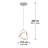 Kamiliah 1 - Light Chrome LED Sphere Pendant