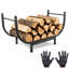 Support à bûches en métal antirouille Stable