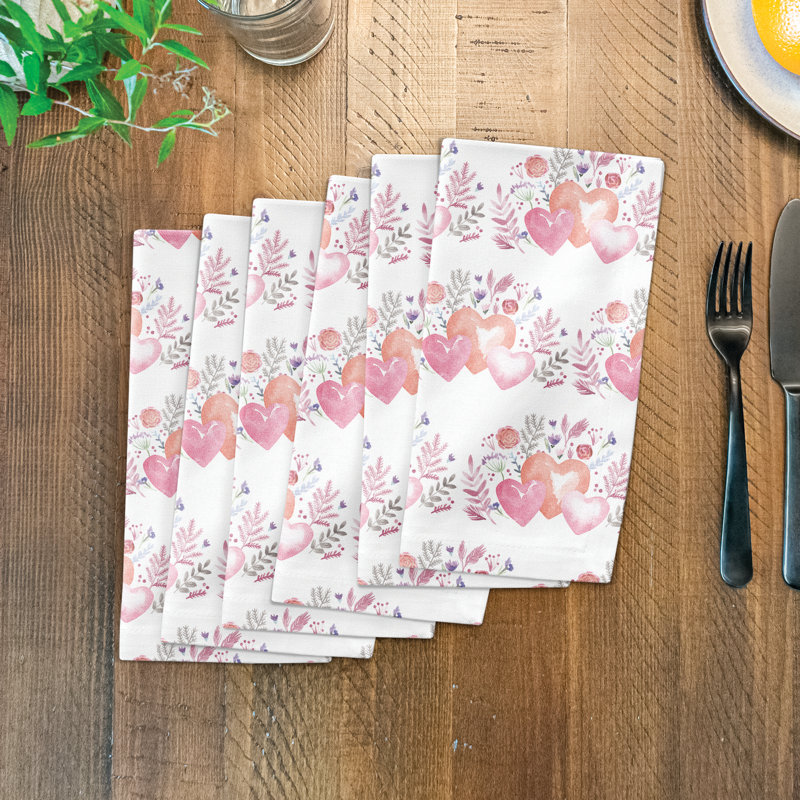 Anjanie Cotton Twill Floral Square Napkin