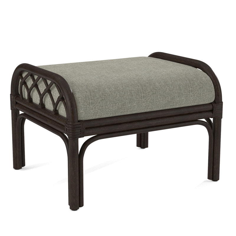 Edgewater Ottoman, Brown Geometric, 0456-33, Java