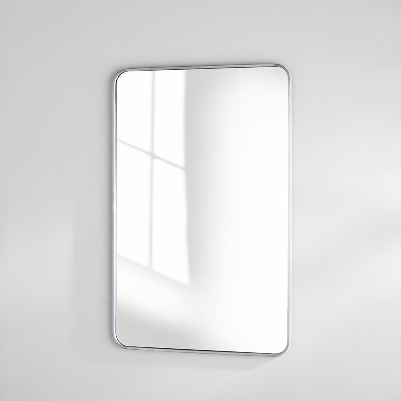 Miroir mural Sabine, Argent, 42 po x 28 po