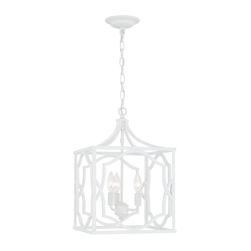 Anna 3 - Light Dimmable Lantern Square / Rectangle Chandelier