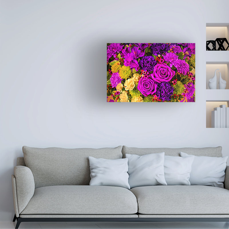 Art sur toile Tina Lavoie May Flowers, 12" H x 19" W