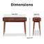 Console Adore Decor Sutton Mid-Century, brun noyer