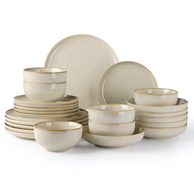 Zoha Piece Porcelain Dinnerware Set - Service for 6