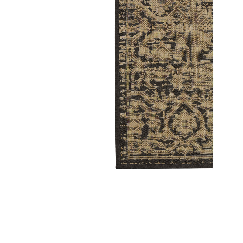 Tapis intérieur / extérieur brun Izquierdo, Rectangle 7 pi 10 po x 10 pi