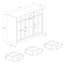 Armoire buffet polyvalente avec plusieurs options de rangement pour chaque pièce
