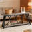 2-Tier Hall Table With Vintage Industrial Design, Sturdy And Versatile For Various Home Decor Settings