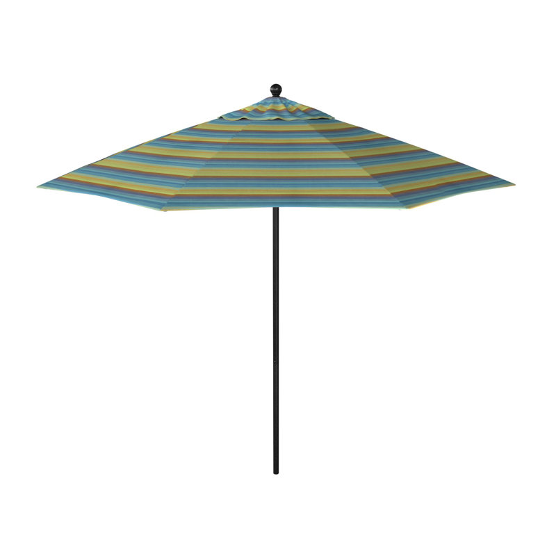Parasol de marché octogonal 9 pi Willa, Sunbrella® lagon Astoria