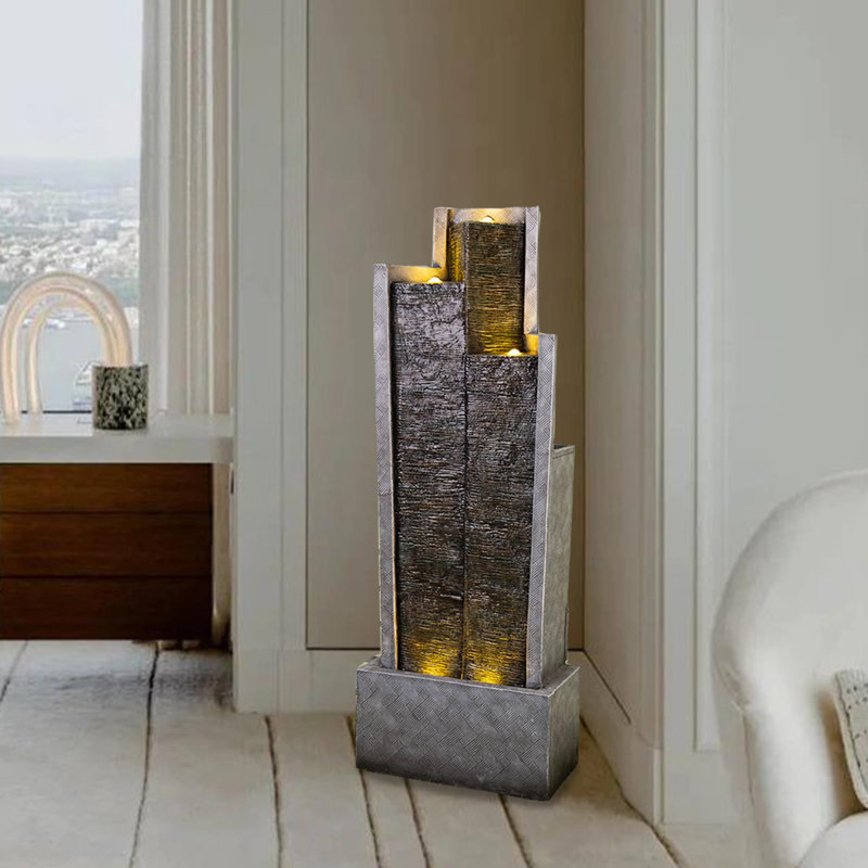 Fontaine en résine avec lumière Meagan