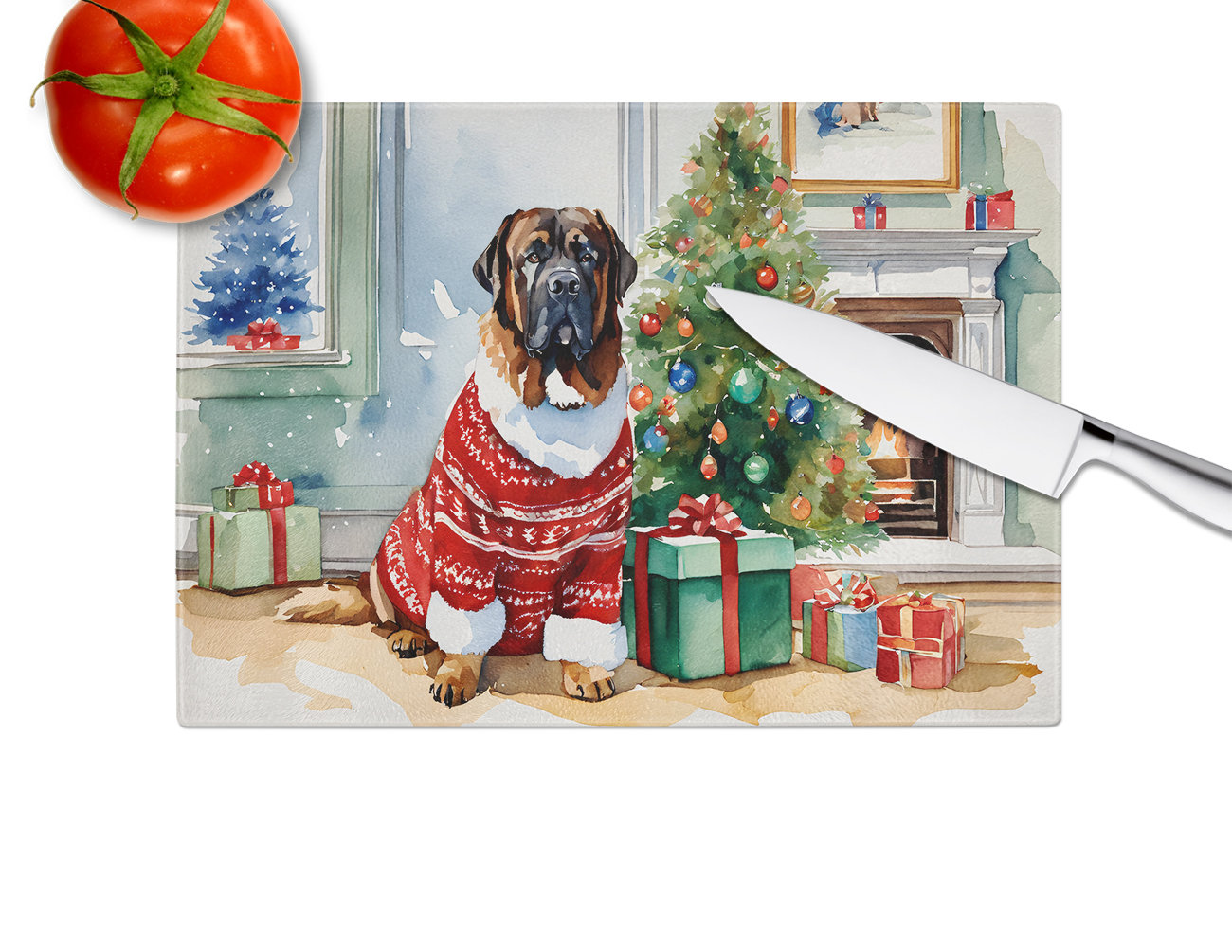 Coppia Presine Da Cucina Caroline's Treasures: Tibetan Spaniel, Tessuto Multicolore 19x19cm, Made In USA - 4