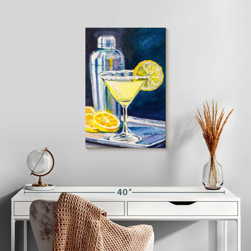 Martini au citron Yarlin, H 24 po x l 16 po