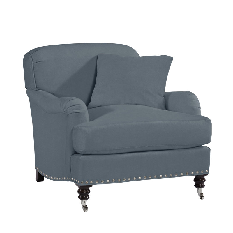 Albert 36" Wide Armchair, Limestone Blue