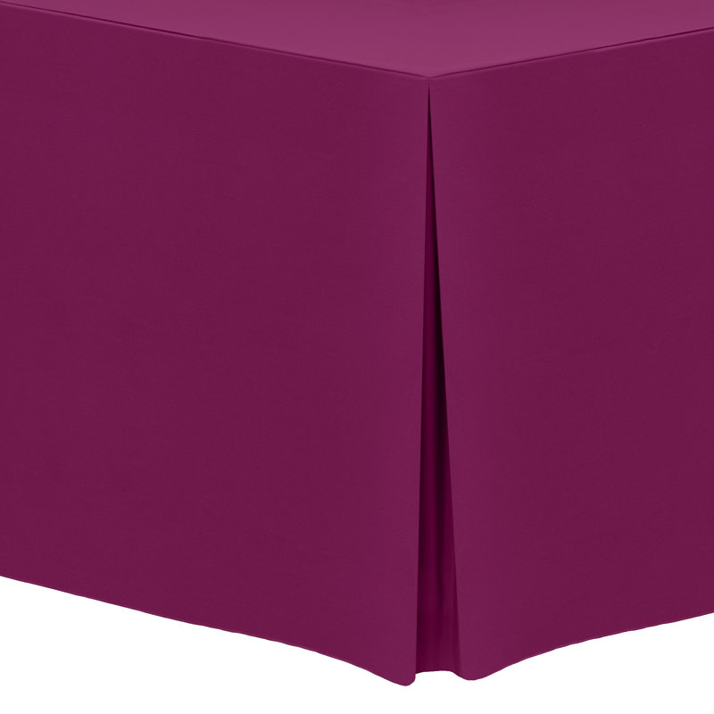 Solid Color Tablecloth, 72" x 18", 3, Raspberry