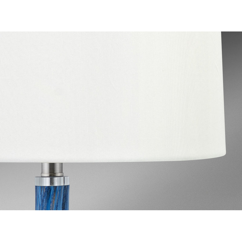 Tirreni Glass Table Lamp, Sky Blue