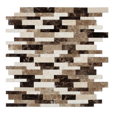 11.34 in. W x 11.65 in. L Peel and Stick Mosaic Tile