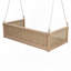 Lit double en bois massif d'extérieur classique en bois massif, cadre de balançoire en rotin de jardin avec longues cordes pour la piscine-1318169660