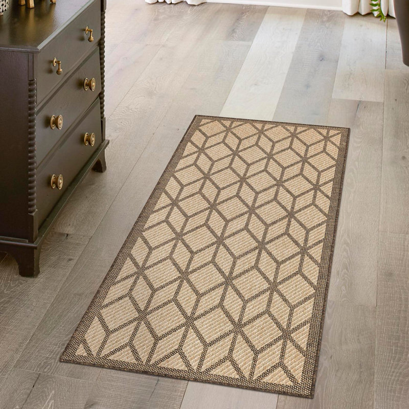 Geometric Indoor Rug, Runner 2' x 5'3"