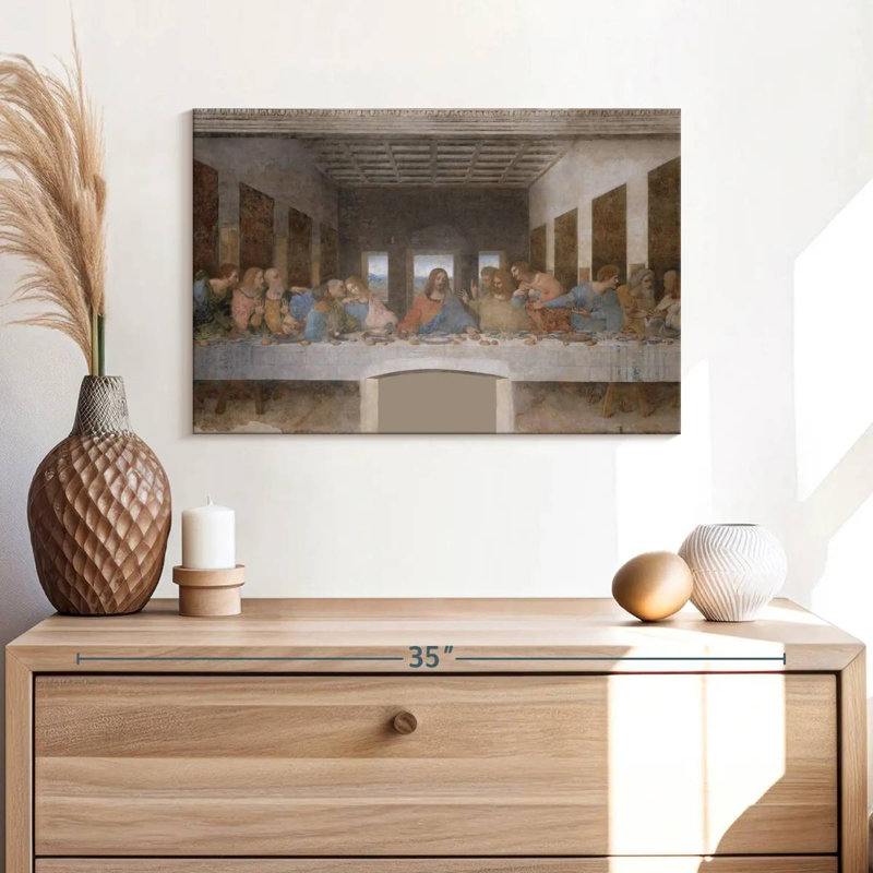 Adella la Cène 1495-98, H 16 po x l 24 po