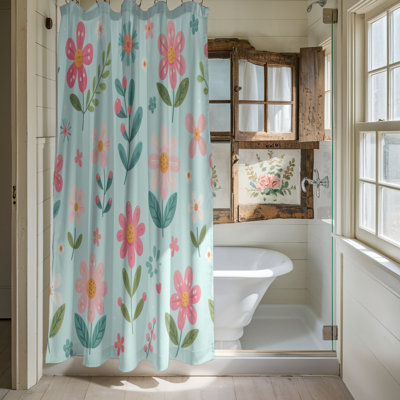 Rideau de douche standard 1 pièce Blooming Spring