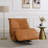 Synthenic Leather Glider With Recliner Function With Swivel