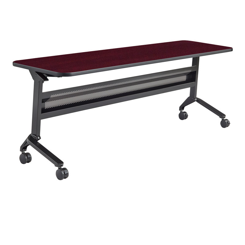Flip-N-Go Rectangular Training Table, LPL, 29" H x 48" L x 18" W, Black, Folkstone