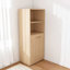 Bureau extensible, bureau avec tablettes de rangement et roulettes mobiles, bureau pliable adapté aux petits appartements et bureaux, Burlywood