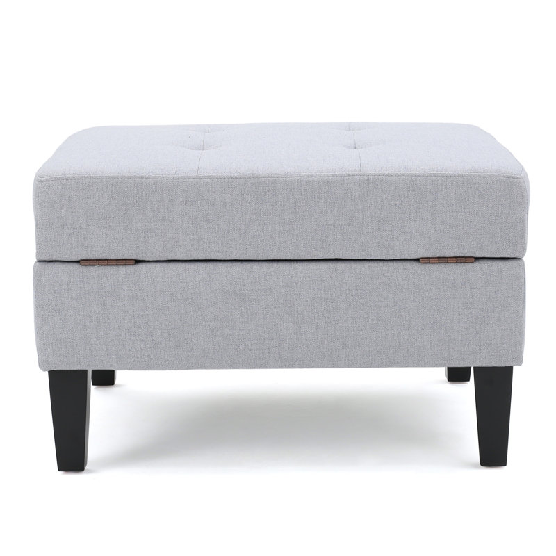 Storage Ottoman, Light Gray