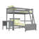 Amaia Solid Wood L-Shape Bunk Beds with Built-in-Desk