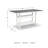 Chrisann Outdoor Dining Table With Umbrella Hole , in. W in. D-70185213-70185217