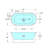 59'' x 29.5'' Freestanding Soaking Bathtub