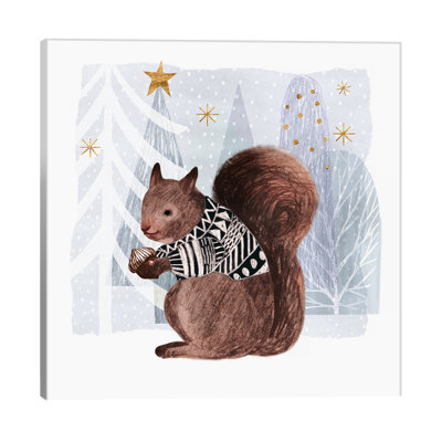 Cozy Woodland Animal II by Victoria Borges - Wrapped Canvas Painting